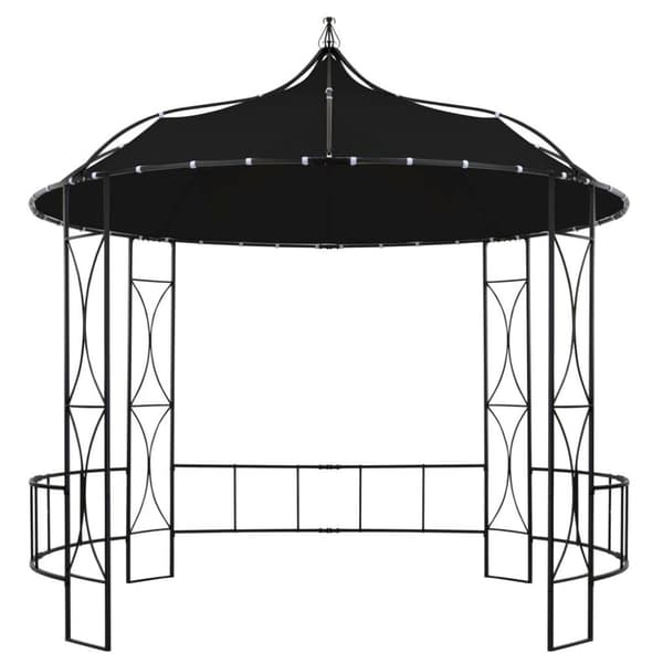 vidaXL Paviljong 300x290 cm antrasitt rund