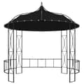 Miniatyrbilde 2 av 6: vidaXL Paviljong 300x290 cm antrasitt rund