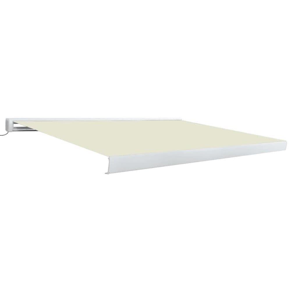 vidaXL Markis motoriserad 450x300 cm gräddvit