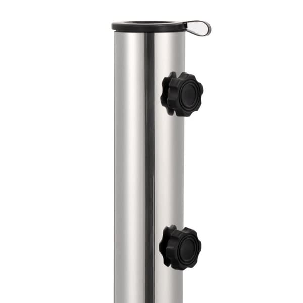 vidaXL Aurinkovarjon alusta graniitti 30 kg neliömäinen harmaa