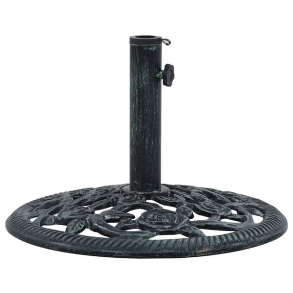 vidaXL Parasollbase grønn 9 kg 40 cm støpejern