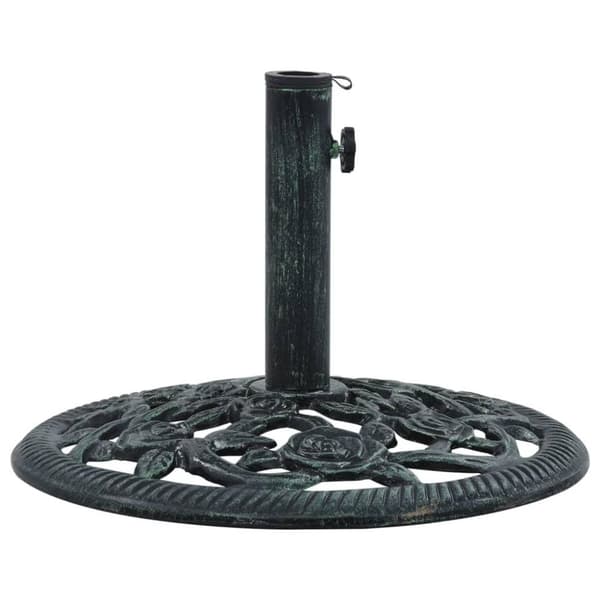 vidaXL parasolfod 9 kg 40 cm støbejern grøn