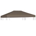 Miniatyrbild 1 av 5: vidaXL Paviljongtak 310 g/m² 3x3 m taupe