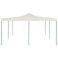 Miniatyrbillede 2 af 7: vidaXL foldbar pavillon 5x5 m cremefarvet