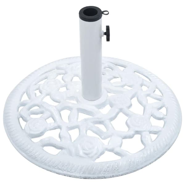 vidaXL parasolfod 12 kg 48 cm støbejern hvid