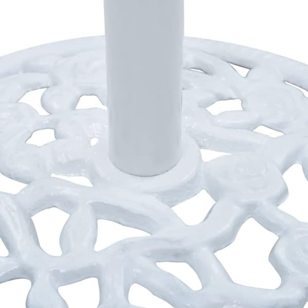 vidaXL parasolfod 12 kg 48 cm støbejern hvid