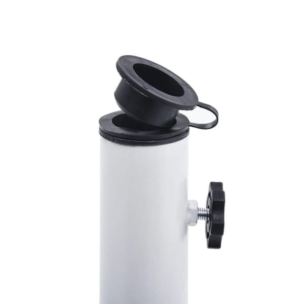 vidaXL parasolfod 12 kg 48 cm støbejern hvid