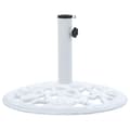 Miniatyrbillede 2 af 8: vidaXL parasolfod 12 kg 48 cm støbejern hvid