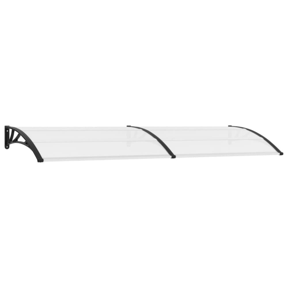 vidaXL Entrétak svart och transparent 300x80 cm PC