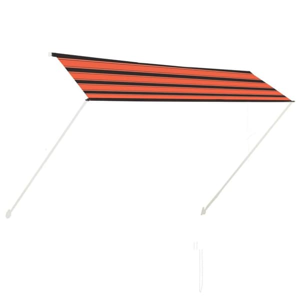 vidaXL Uttrekkbar markise 300x150 cm oransje og brun