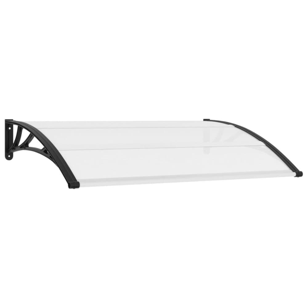 vidaXL Entrétak svart och transparent 150x80 cm PC