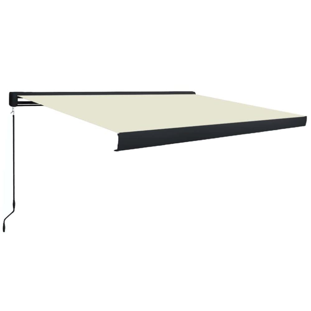 vidaXL Markis manuell 300x250 cm gräddvit
