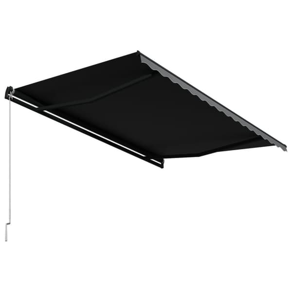 vidaXL foldemarkise manuel betjening 450 x 300 cm antracitgrå