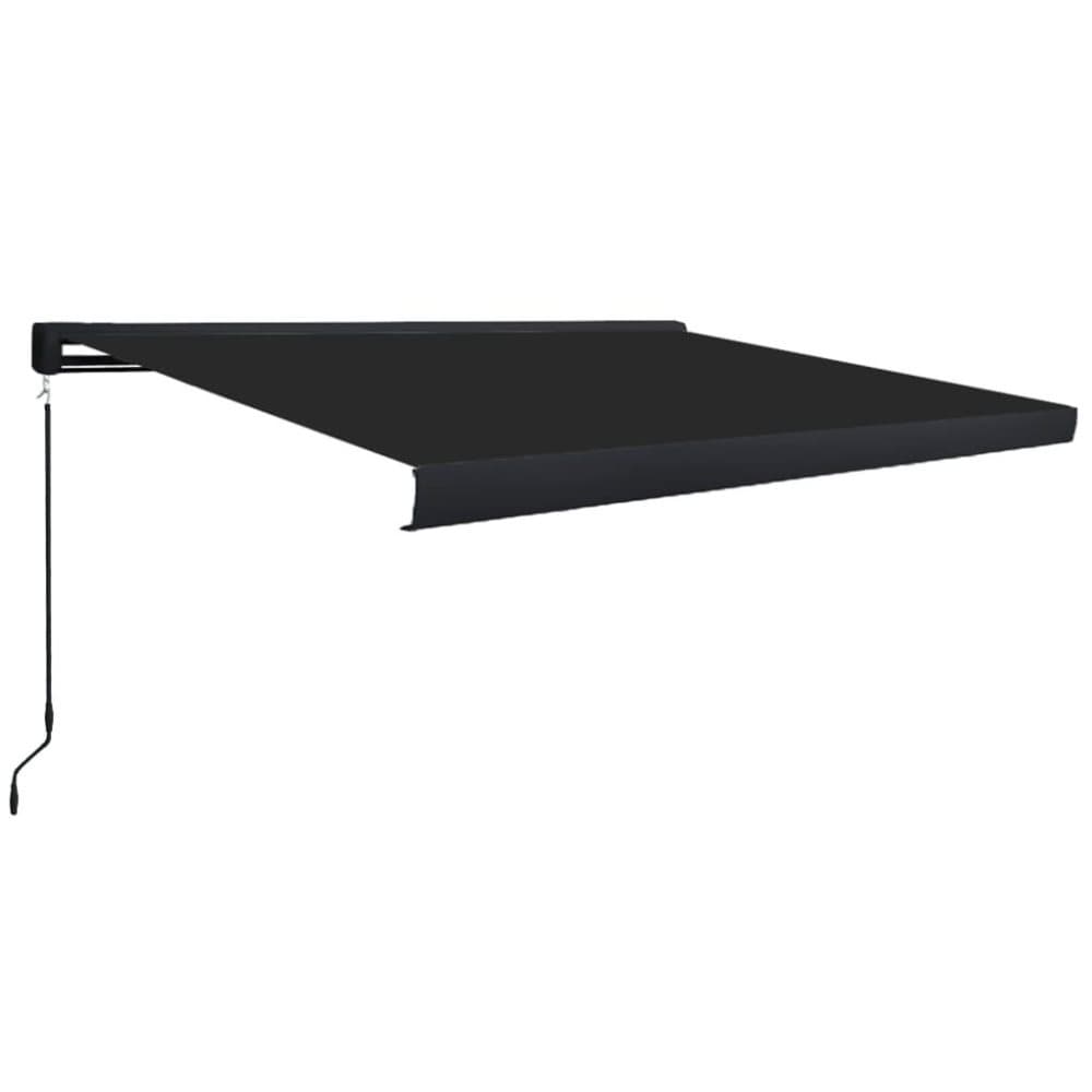 vidaXL Markis manuell 450x300 cm antracit