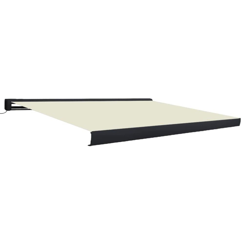 vidaXL Markis motoriserad 400x300 cm gräddvit