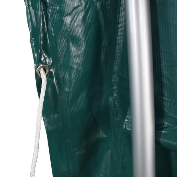vidaXL Kvegtelt PVC 3,7x3,7 m grønn
