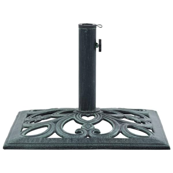 vidaXL Parasollfot grønn 12 kg 49 cm støpejern