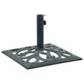 Miniatyrbilde 2 av 9: vidaXL Parasollfot grønn 12 kg 49 cm støpejern