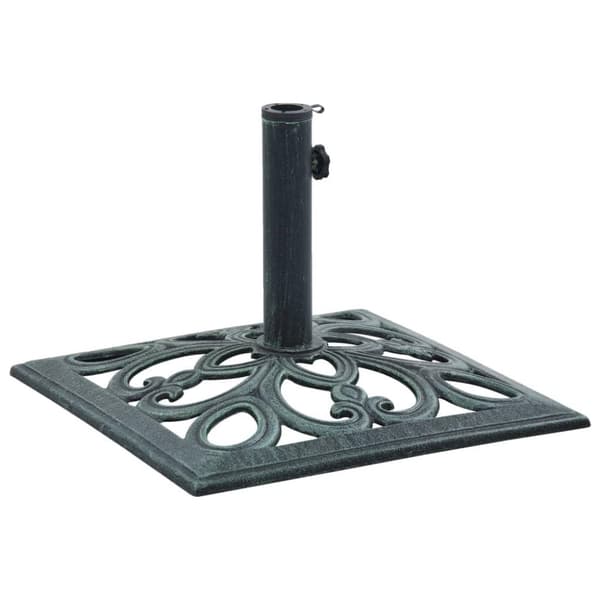 vidaXL Parasollfot grønn 12 kg 49 cm støpejern