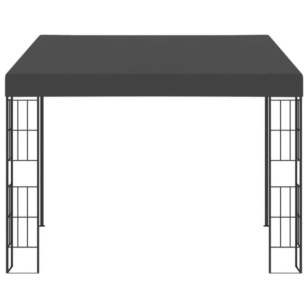 vidaXL vægmonteret pavillon 3x3 m stof antracitgrå