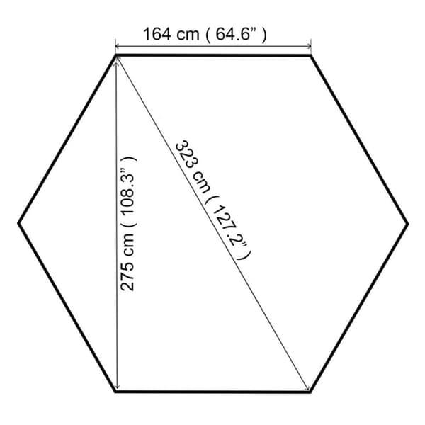 vidaXL Paviljong 323x275x265 cm antracit