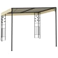 Miniatyrbillede 3 af 6: vidaXL vægmonteret pavillon 3x3x2,5 m cremefarvet
