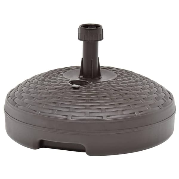 vidaXL parasolfod 20 l sand- eller vandfyldt plastik rattanlook brun