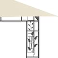 Miniatyrbillede 5 af 6: vidaXL pavillon med myggenet 4x3x2,73 m 180 g/m² cremefarvet