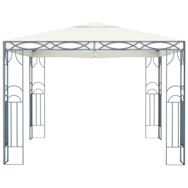 vidaXL pavillon 300 x 300 cm cremefarvet
