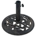 Miniatyrbillede 2 af 8: vidaXL parasolfod 9 kg 40 cm støbejern sort og bronze