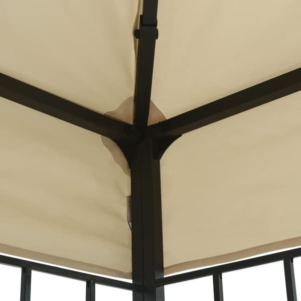 vidaXL pavillon 3x4 m cremefarvet