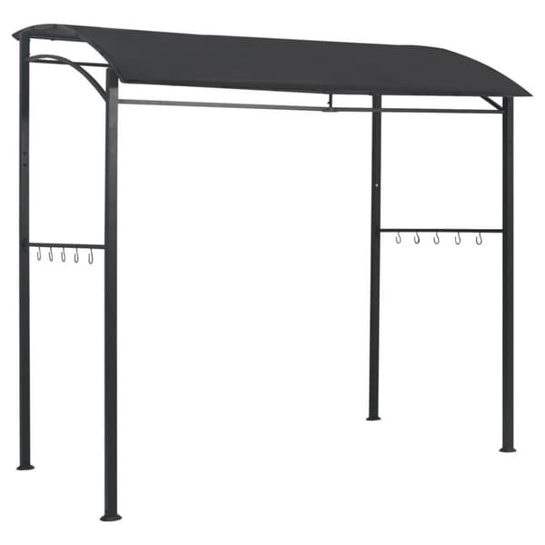 vidaXL Paviljong til grilling 215x150x220 cm antrasitt stål