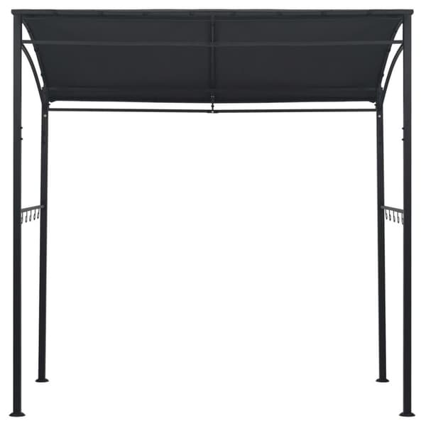 vidaXL Paviljong til grilling 215x150x220 cm antrasitt stål
