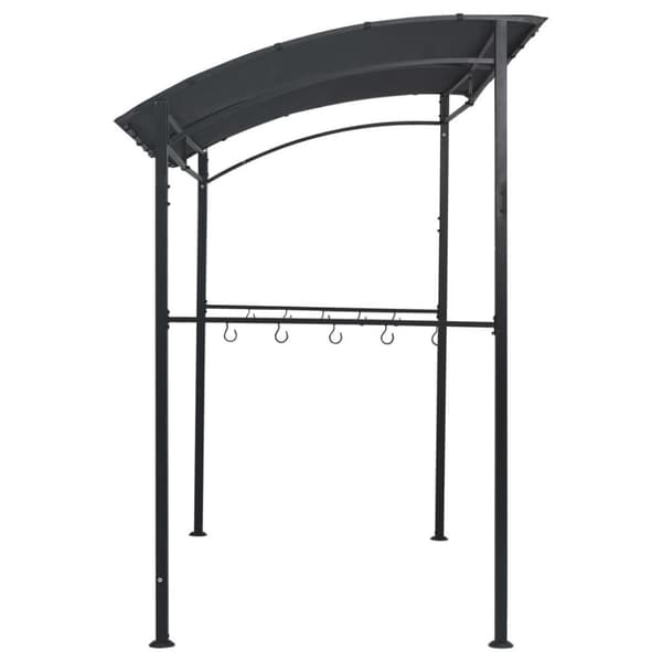 vidaXL Paviljong til grilling 215x150x220 cm antrasitt stål