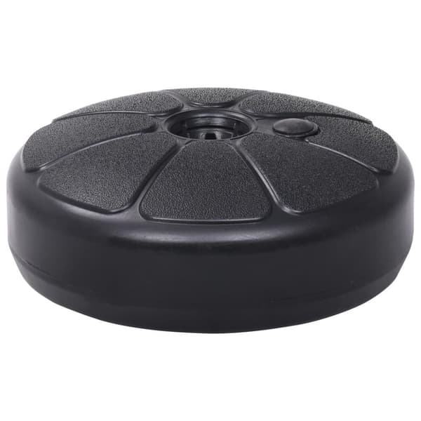 vidaXL Parasollfot sand/vann 15 L svart