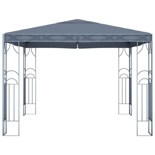 vidaXL pavillon 300 x 300 cm antracitgrå