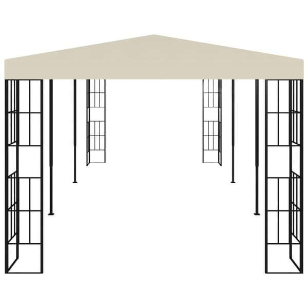 vidaXL Paviljong 3x6 m kremhvit