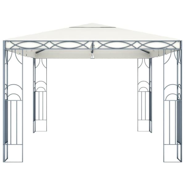 vidaXL Paviljong 400x300 cm gräddvit