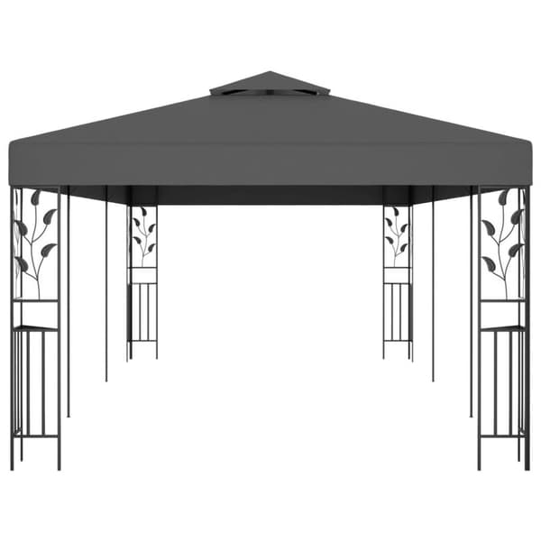 vidaXL pavillon 3x6 m antracitgrå