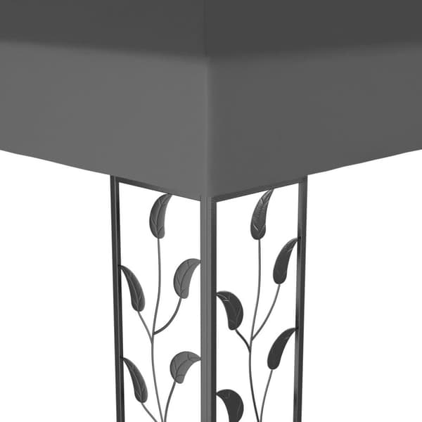 vidaXL pavillon 3x6 m antracitgrå