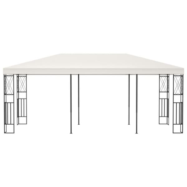 vidaXL pavillon 3x6 m stof cremefarvet