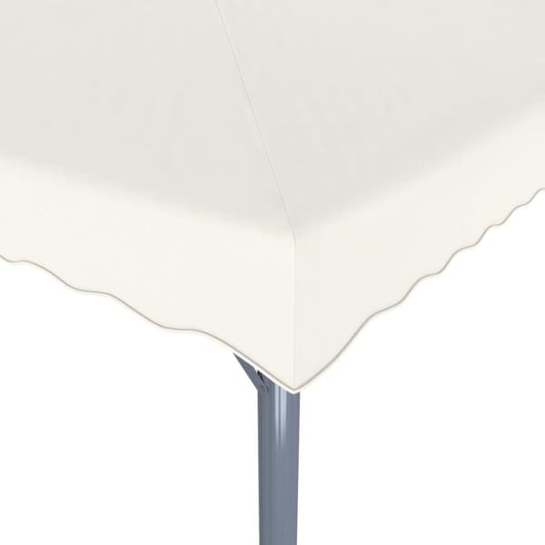 vidaXL pavillon 400x300 cm aluminium cremefarvet