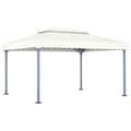 Miniatyrbillede 1 af 5: vidaXL pavillon 400x300 cm aluminium cremefarvet