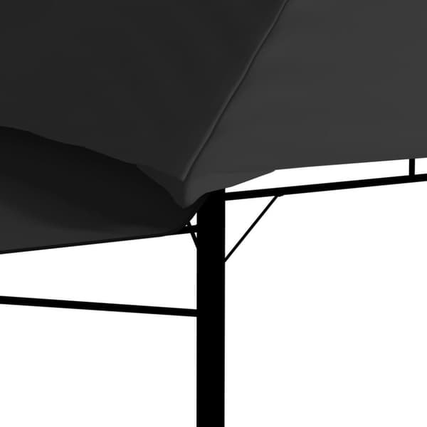 vidaXL Paviljong med doble utvidbare tak 3x3x2,75 m antrasitt 180 g/m²