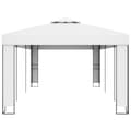 Miniatyrbillede 3 af 6: vidaXL pavillon med dobbelttag 3x6 m hvid