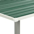 Miniatyrbilde 9 av 10: vidaXL Hageskur med skyvedører grønn 386x312x178 cm stål