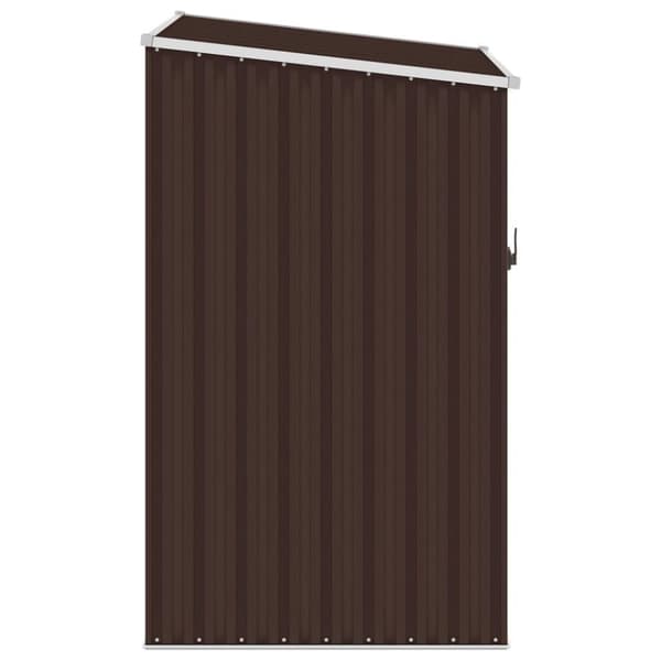 vidaXL Trädgårdsskjul brun 87x98x159 cm galvaniserat stål