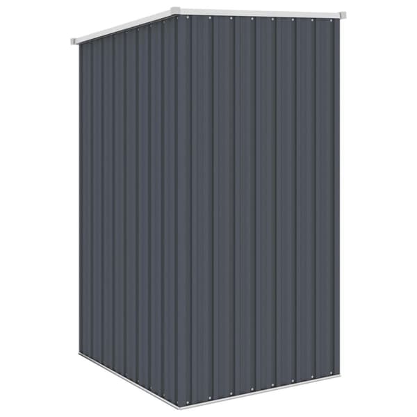 vidaXL Trädgårdsskjul antracit 87x98x159 cm galvaniserat stål