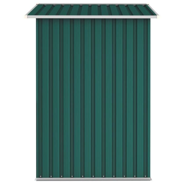 vidaXL haveskur 205x129x183 cm galvaniseret stål grøn