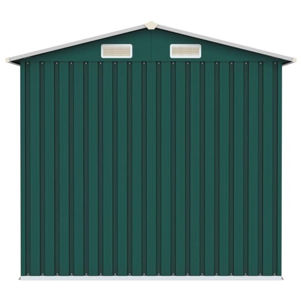 vidaXL haveskur 205x129x183 cm galvaniseret stål grøn